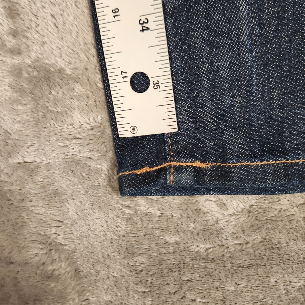 Gap Real Straight Jeans Womens 26/2XL Dark Wash NEW 1969 Extra Long Denim - Picture 5 of 13
